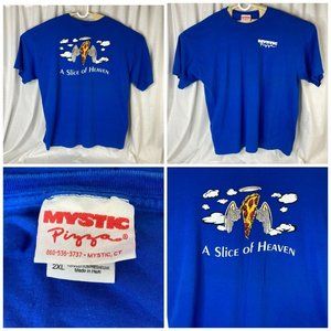 Vtg Mystic Pizza A Slice of Heaven T Shirt 2XL 80s
